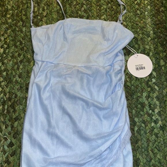 NEW shiny blue princess Polly dress - Picture 2 of 4